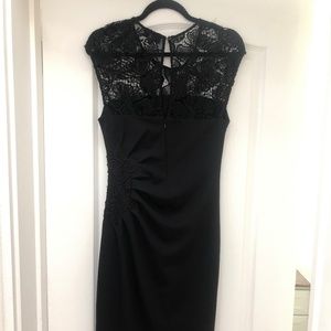 Hale Bob Black Lace Dress
